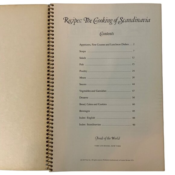 Vintage Time Life Foods of the World The Cooking Of Scandinavia Cookbook 1974 - Picture 2 of 12